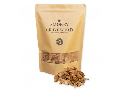 Dřevěné lupínky Smokey Olive Wood z olivovníku