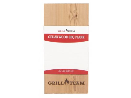 Cedrová grilovací prkénka GrillTeam 30 x 15 cm, 2 ks