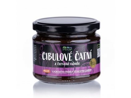 Čatní z červené cibule, pálivé - 250 g