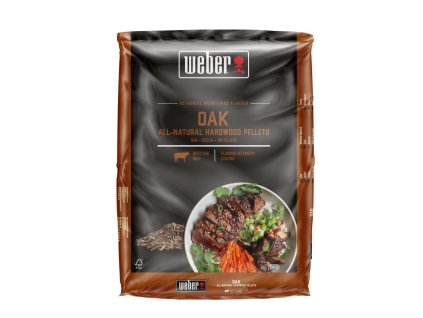 Weber dřevěné přírodní pelety DUB, 8 kg
