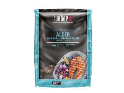 Weber dřevěné přírodní pelety OLŠE, 8 kg