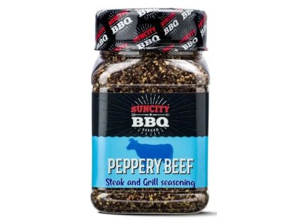 Grilovací koření SunCity BBQ Peppery Beef, 280 g
