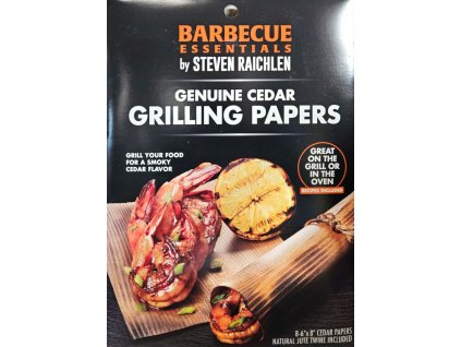 Cedrový papír Barbecue Essentials, 8 ks