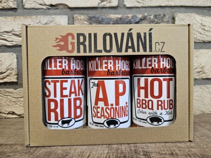 Sada grilovacího koření Killer Hogs v dárkové krabičce