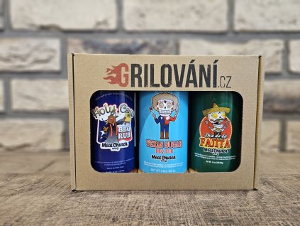 Sada BBQ koření Meat Church v dárkové krabičce