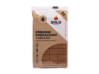 SOLO podpalovač přírodní TABULKA 32 ks