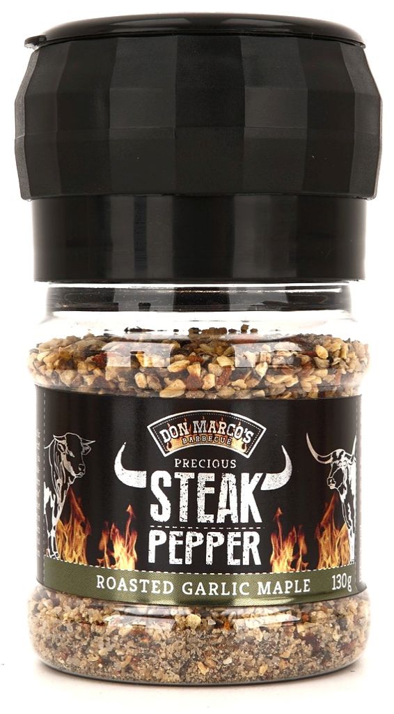 Don Marco´s BBQ Steakový pepř Don Marco’s Roasted Garlic Maple, 130 g