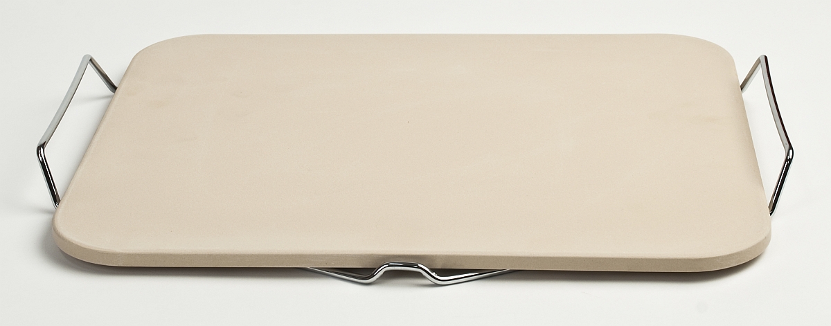 Pizza Craft Obdelníkový keramický pizza kámen 38 x 30 cm se dvěma madly