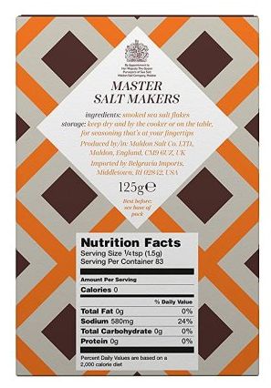Maldon Maldonská mořská sůl – uzená, 125 g