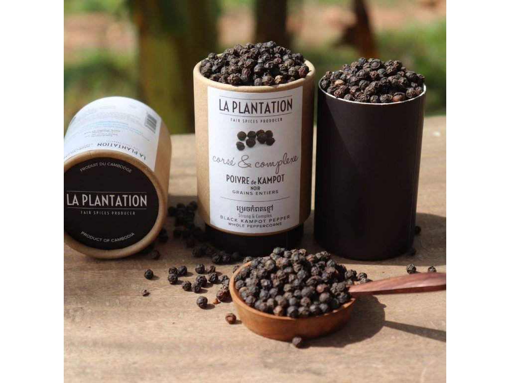 La Plantation Kampotský pepř černý celý 50 g