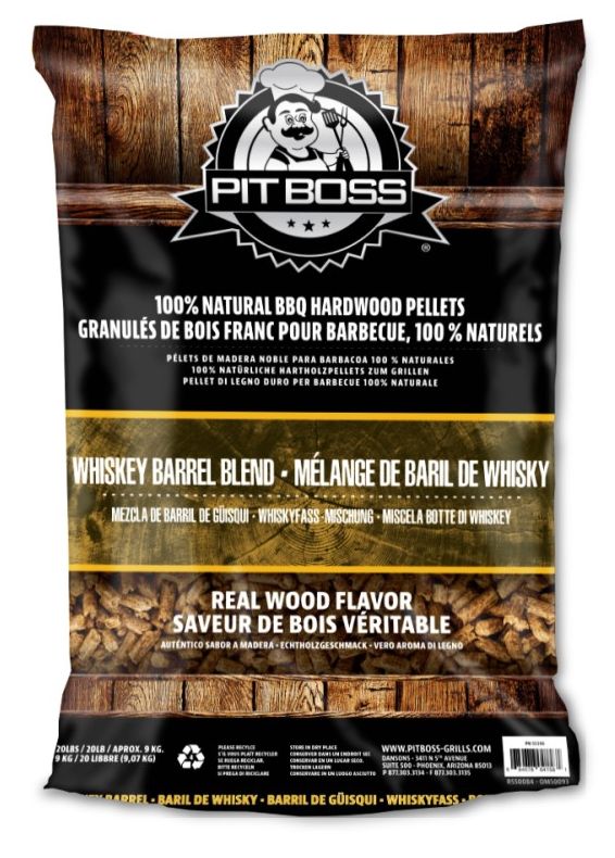 Dřevěné pelety Pit Boss Whisky, 9 kg