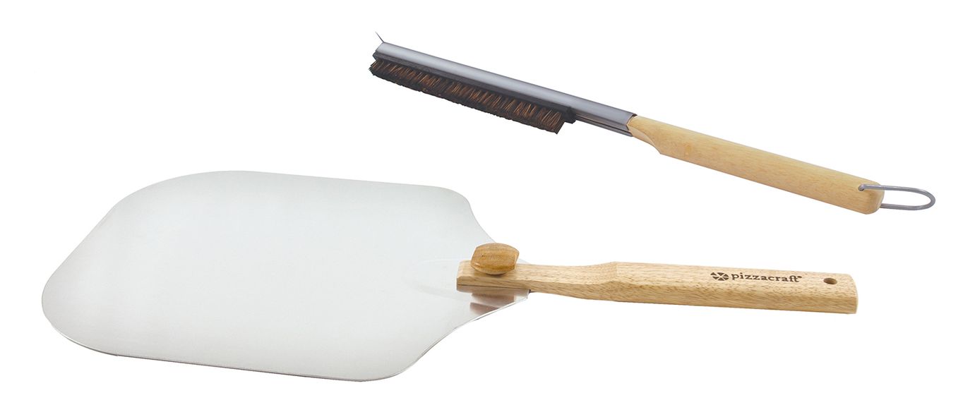 Pizza Craft Sada pizza lopaty a kartáče na pizza kámen