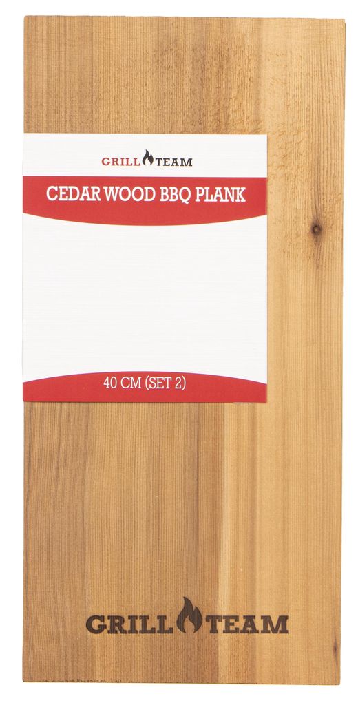 Cedrová grilovací prkénka GrillTeam 40 cm, 2 ks