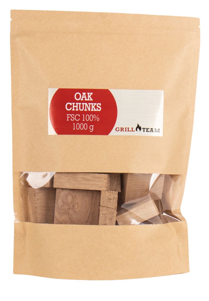 GrillTeam Dřevěné špalíky dub, 1 kg