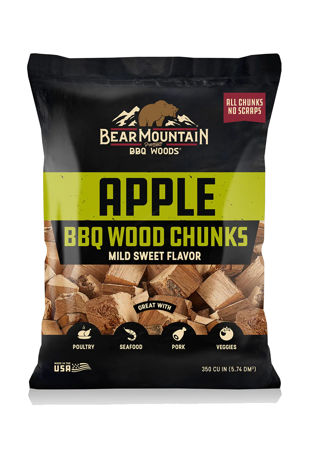 Bear Mountain BBQ Dřevěné špalíky jabloň 1,8 kg
