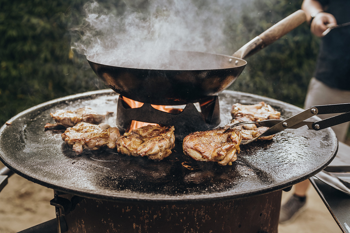 Moesta BBQ Ocelový wok Moesta