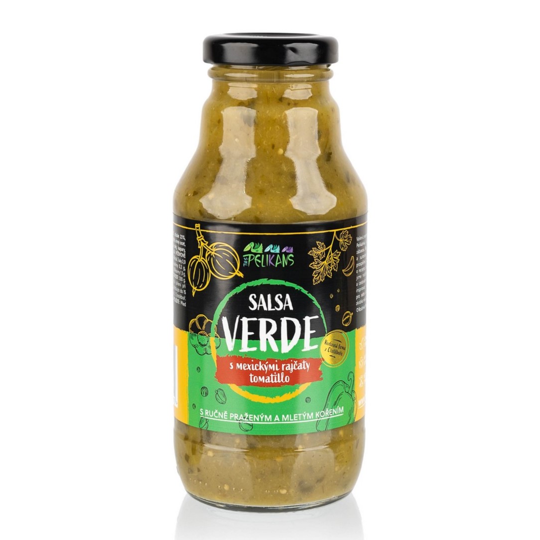 The Pelikans Salsa VERDE s mexickými rajčaty tomatillo, 330 g