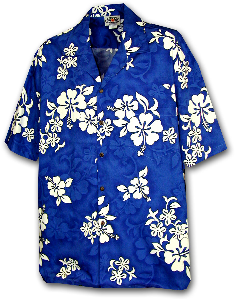 Pacific Legend Modrá havajská košile s motivem květů Velikost: XXL