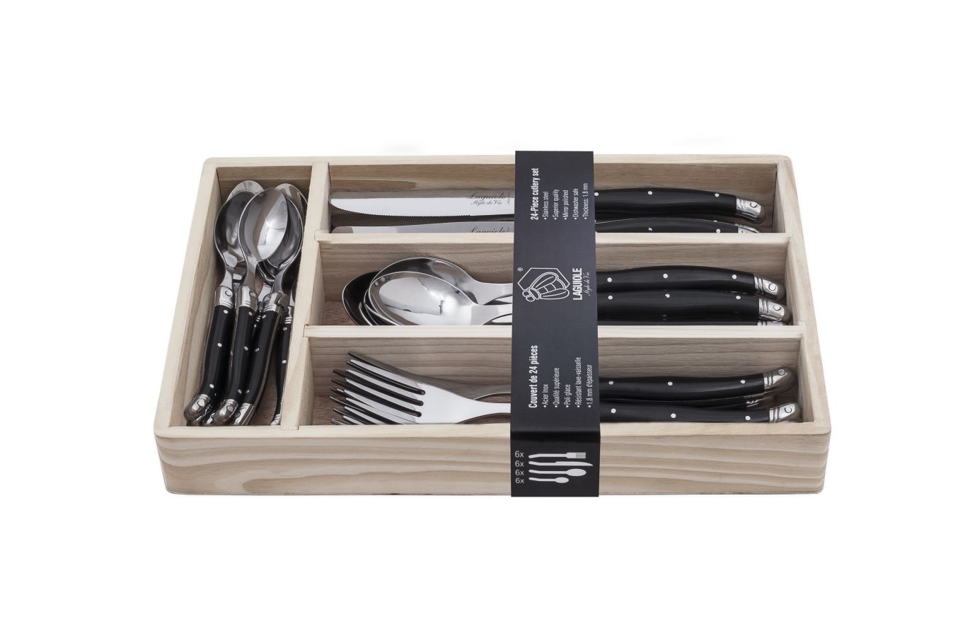 Laguiole Style de Vie Sada příborů Laguiole - 24 ks