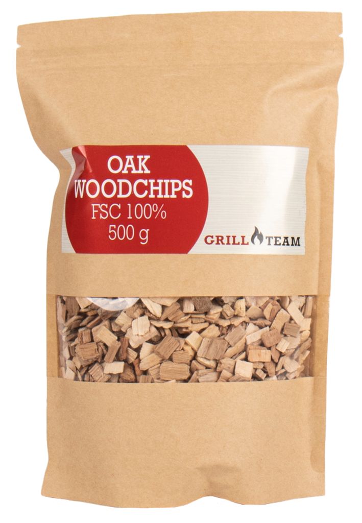 GrillTeam Dřevěné lupínky dub, 500 g