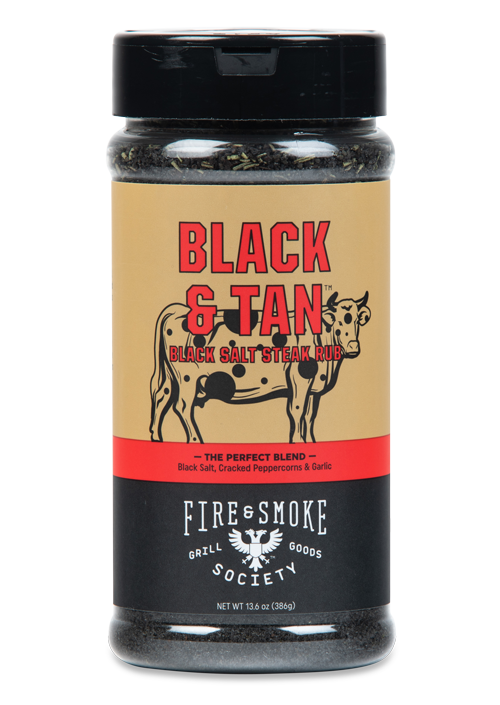 Steakové grilovací koření Fire & Smoke Black & Tan, 386 g