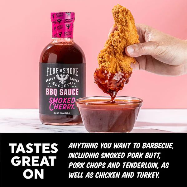 Fire & Smoke BBQ omáčka Fire&Smoke Smoked Cherry, 567 g