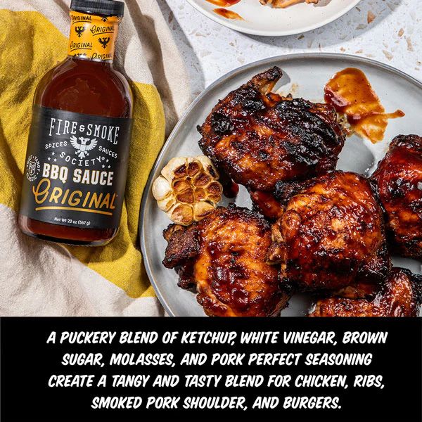 Fire & Smoke BBQ omáčka Fire&Smoke Original, 567 g