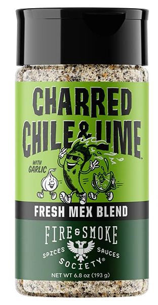 Grilovací koření Fire & Smoke Charred Chile & Lime, 193 g