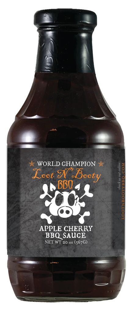 BBQ omáčka Loot N' Booty BBQ Apple Cherry, 567 g