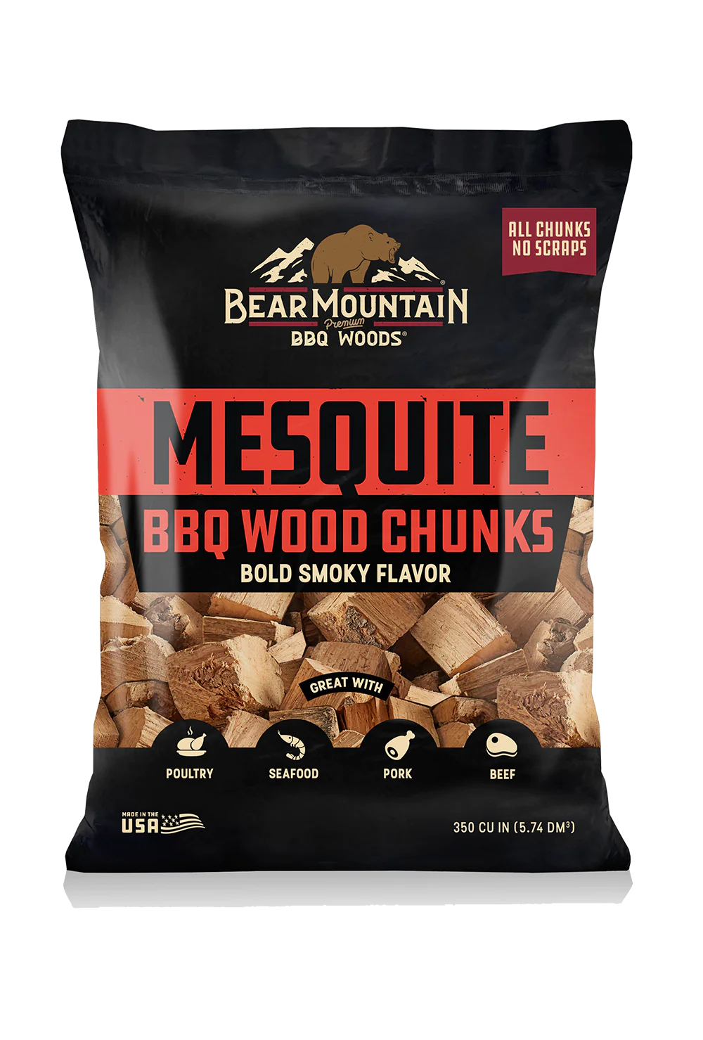 Bear Mountain BBQ Dřevěné špalíky Bear Mountain - mesquite