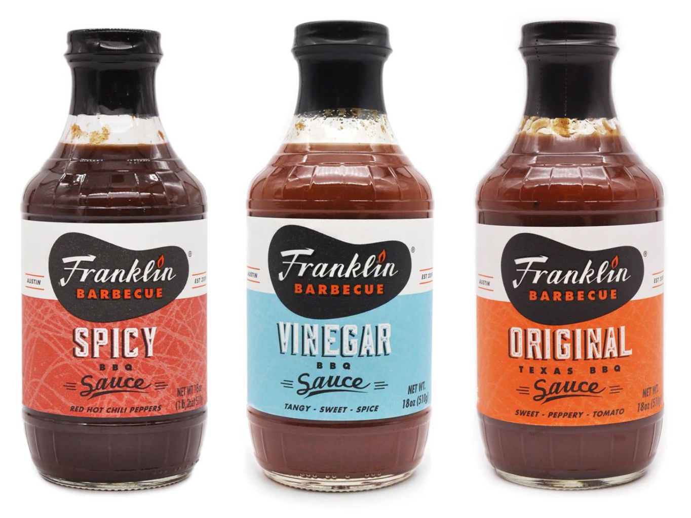 BBQ omáčky Franklin Barbecue 3 ks