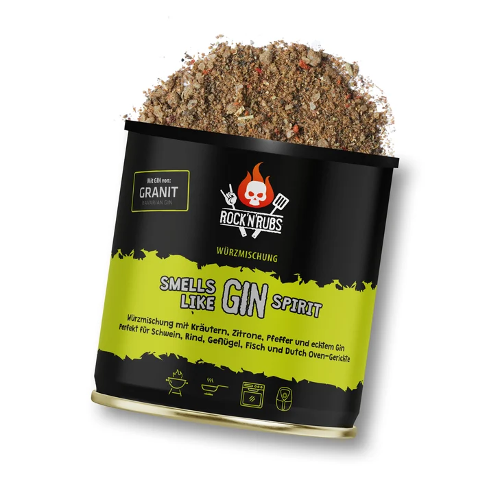 Rock'n'Rubs Grilovací koření Smells like Gin Spirit, 130 g