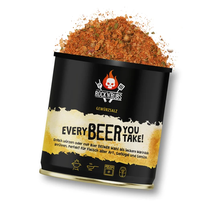 Rock'n'Rubs Grilovací koření Every BEER you take!, 150 g