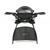Elektrický gril Weber Q 2400 Stand, Dark Grey  + DÁREK grilovací zástěra Weber