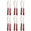 Steakový příbor - červené dřevo, sada 12ks