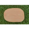 Oválná krájecí deska 45 x 30 cm - javor