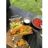Nerezový stojan na tacos