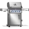 Plynový gril Napoleon Rogue 425 PRO-S nerez  + ZDARMA otočný elektrický rožeň