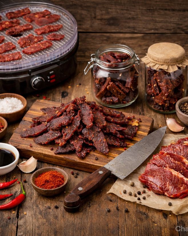 🥩 Sušené maso je naše srdcovka! A víte co? Zvládnete si ho připravit i doma. 🔥 . V biu najdete odkaz na náš jednoduchý...