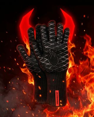 FROM HELL. 😈🔥 Přesně tak se jmenuje svět, pro který jsou Feuermeister BBQ Premium rukavice navrženy. Kevlarové vlákno....