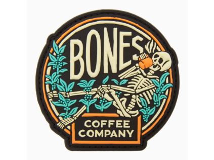 Gumová nášivka Bones Coffee Company