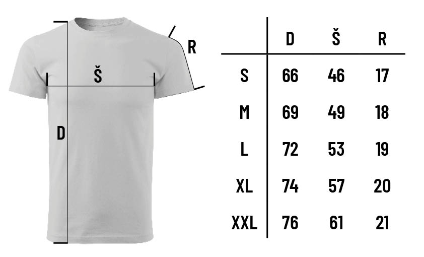 velikostni-tabulka-tricek-F43-VIPER