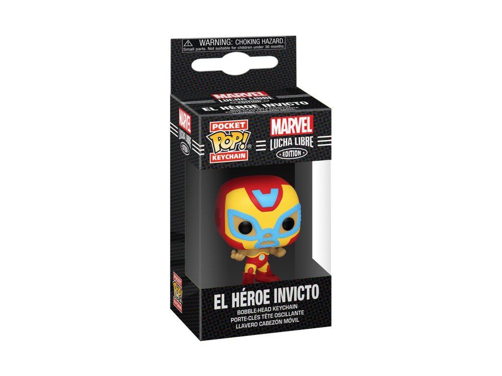 Funko POP Keychain: Marvel Luchadores- Iron Man