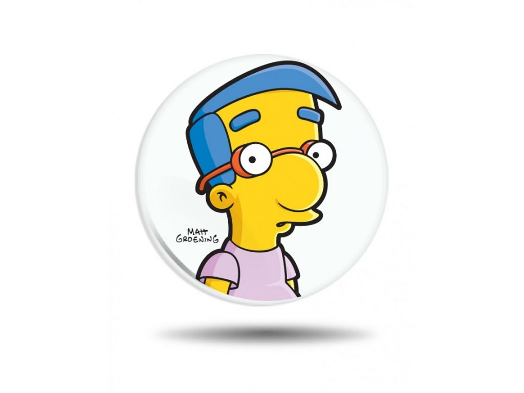 Placka Simpsons - Milhouse | Grooters.cz