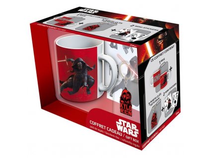 star wars hvezdne valky darkova sada hrnek 320ml privesek na klice kylo ren