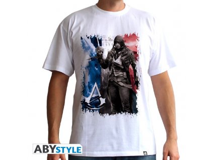 assassin s creed tricko ac5 flag man ss white basic