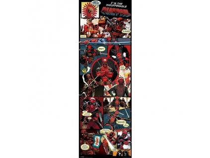 plakat na dvere deadpool panels 5f97a6fa6c1b0