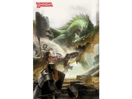 poster plakat DUNGEONS & DRAGONS drak