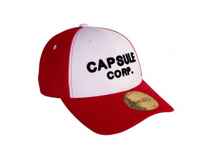 dragon ball cap red white capsule corp