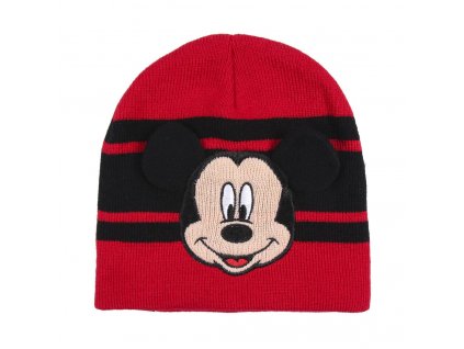 mickey mouse hat zimni cepice winter cervena red